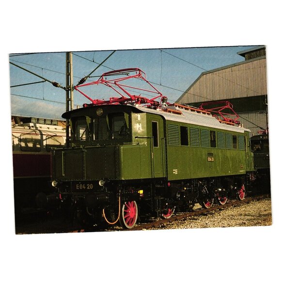 Elektro Schnellzuglokomotive E04 20 Deutsche Bundesbahn REIJU Postcard Train Car - Picture 1 of 2